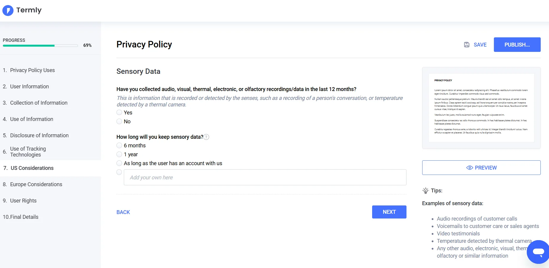 adsense privacy policy