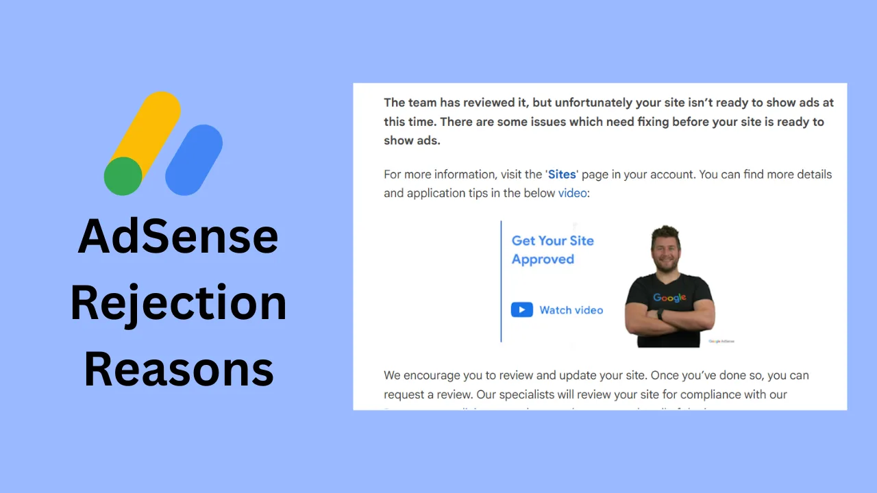 adsense rejection reasons